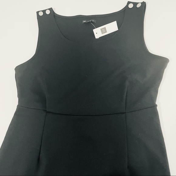 BNWT Gap Ponte Knit Sleeveless Classic Black Sheath Dress 12 - Picture 5 of 14